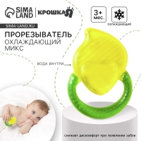 Прорезыватель охлаждающий с водой &laquo;Лепесток&raquo;, цвет МИКС, Крошка Я