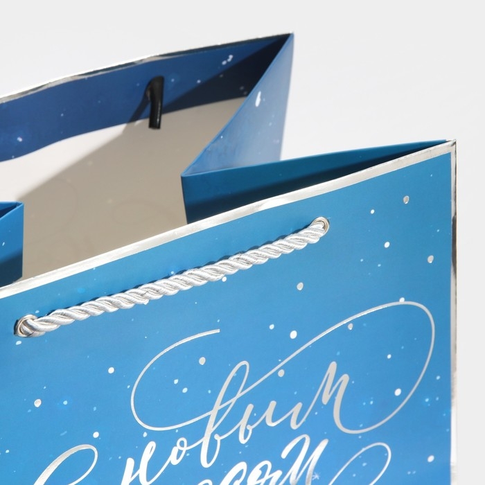 Пакет подарочный новогодний ламинированный &laquo;Зимний лес&raquo;, 23 х 35 х 20 см, Новый год