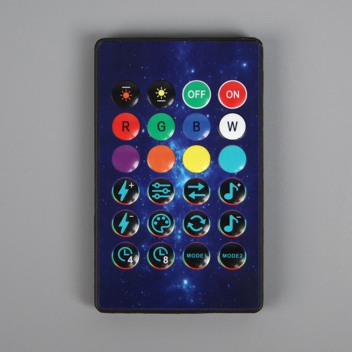 Умная гирлянда &laquo;Нить&raquo; 5 м роса с насадками &laquo;Звёздочки&raquo;, IP20, серебристая нить, 50 LED, пульт ДУ, приложение, свечение RGB, USB