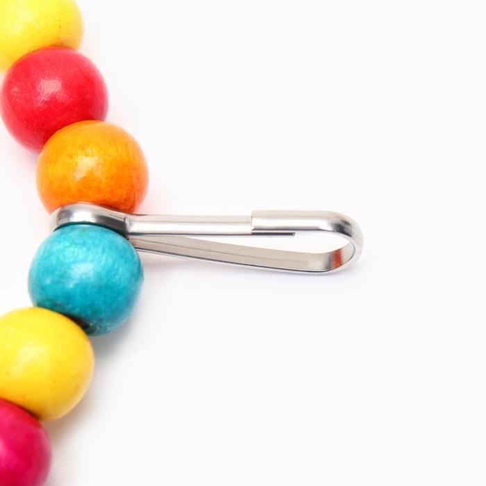 Качели для птиц с деревянной жердочкой 20 см, микс цветов Качели для птиц с деревянной жердочкой 20 см, микс цветов