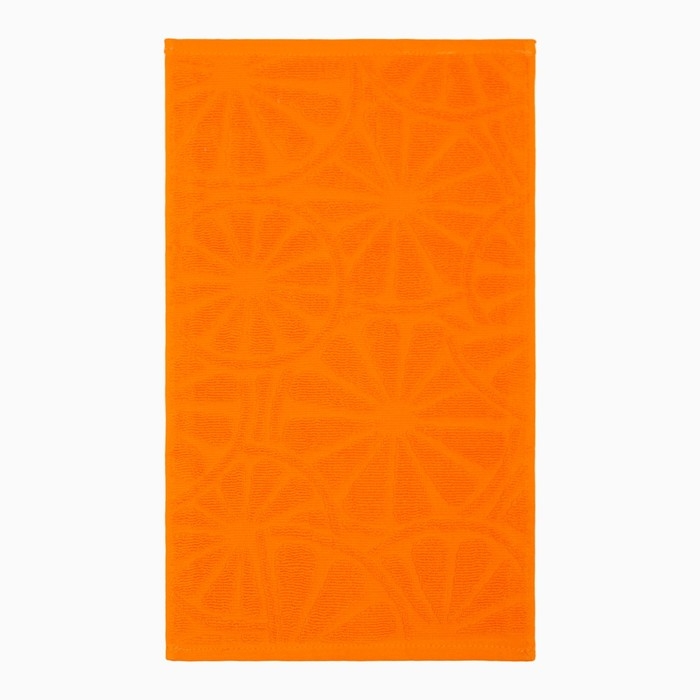 Полотенце махровое Апельсины 30х50см, оранжевый, 400г/м, хл100%