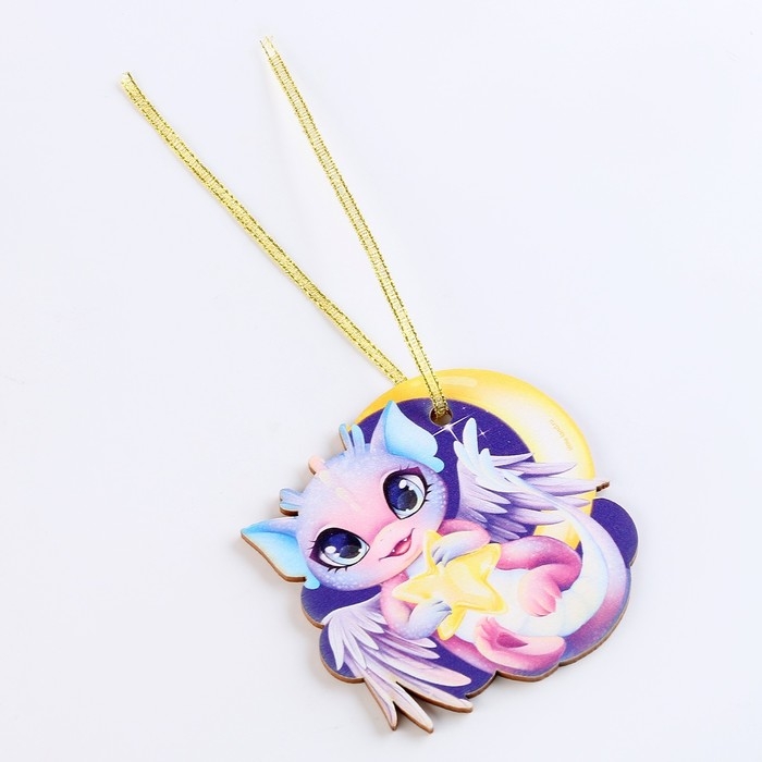 Ёлочная игрушка - подвеска деревянная «Новый год! Ночной Дракон» Ёлочная игрушка - подвеска деревянная «Новый год! Ночной Дракон»