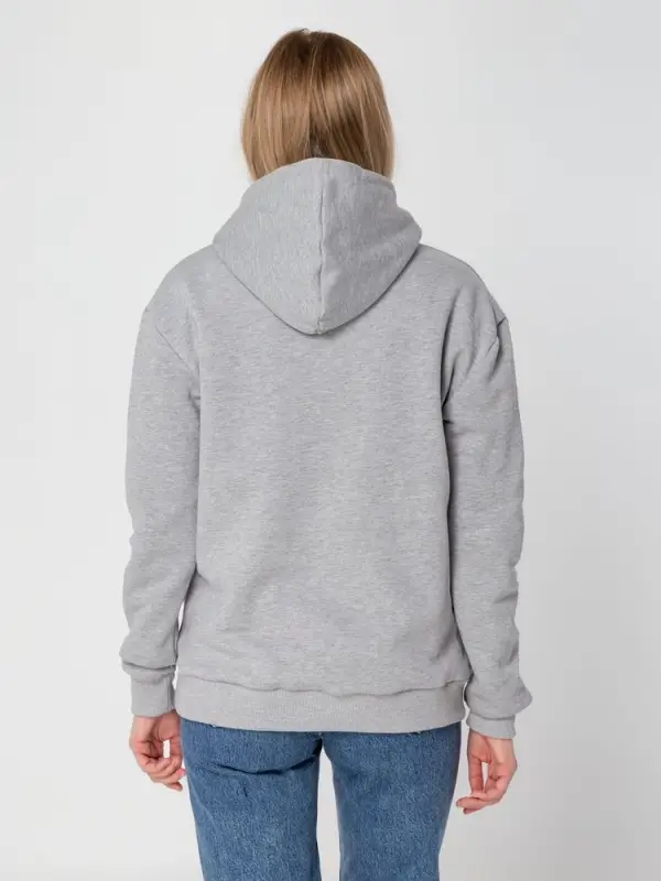 Толстовка с капюшоном Unit Kirenga Heavy серый меланж, размер XS