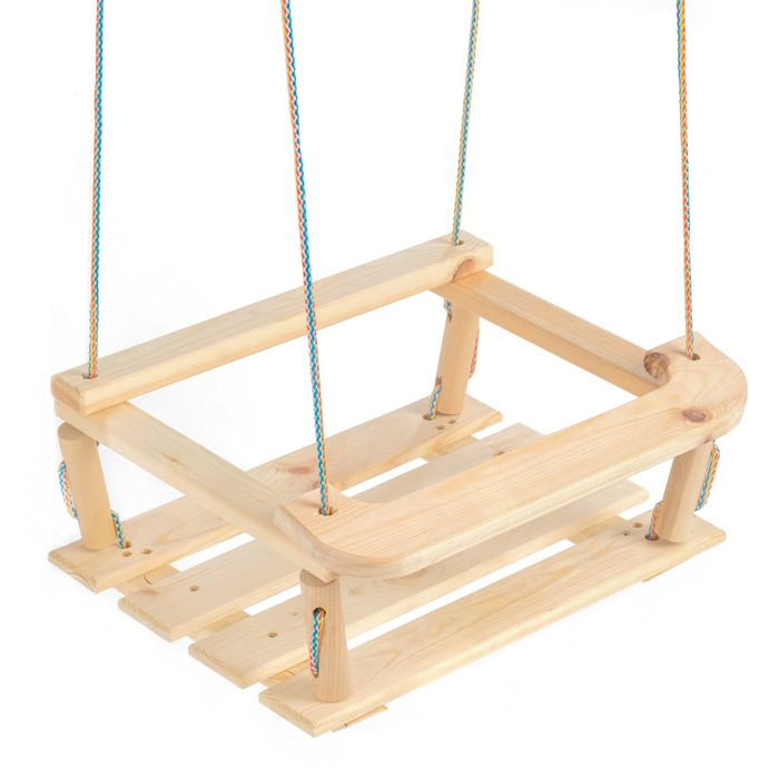 Кресло подвесное деревянное, сиденье 30&times;40см