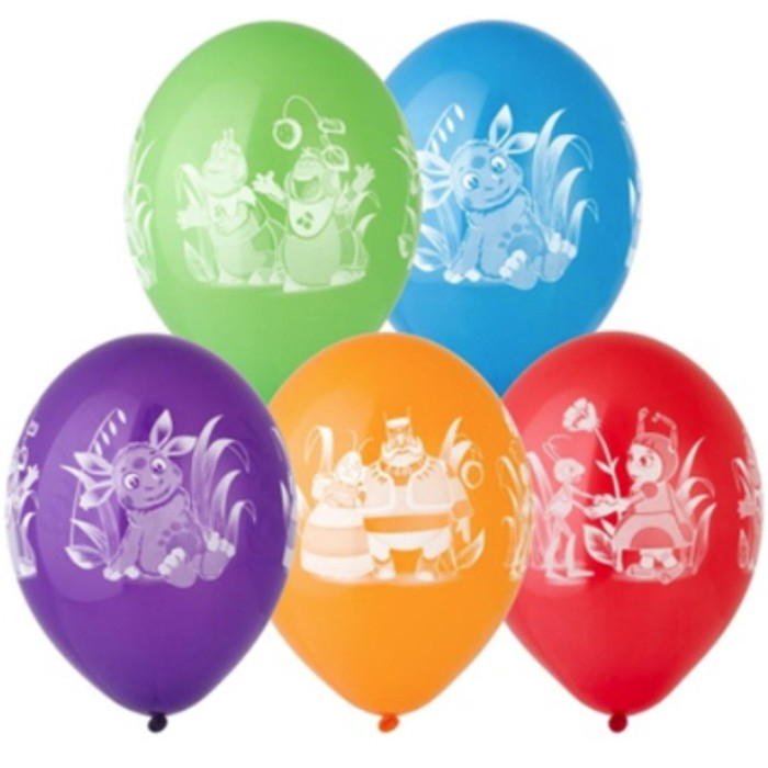 Шар латексный 14" &laquo;Лунтик&raquo;, пастель, набор 25 шт.