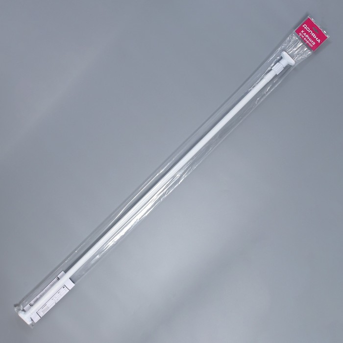 Карниз для ванной Доляна, телескопический, d=3,5 см, 140&ndash;260 см, усиленный, цвет белый