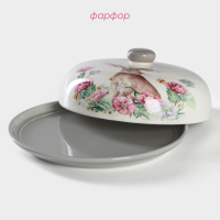 Блинница Доляна &laquo;Зайка&raquo;, d=23 см, цвет белый