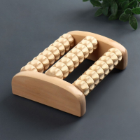 Массажёр для ног &laquo;Ножное счастье&raquo;, 16 &times; 11,5 &times; 4,5 см, 3 ряда, деревянный