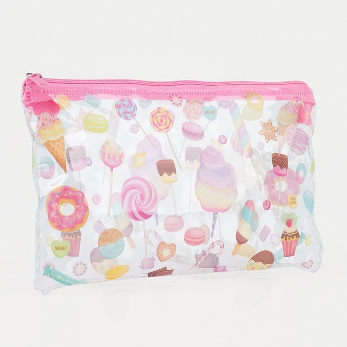 Косметичка на молнии, цвет розовый Косметичка на молнии, цвет розовый