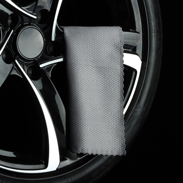 Салфетка из микрофибры для стекла, против разводов, 35 х 35 см, 250 г/м&sup2;