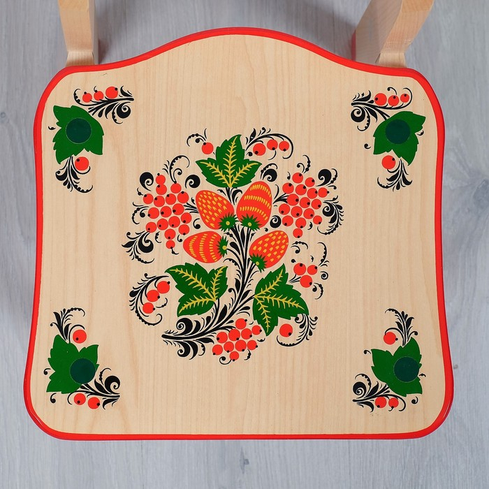 Стул детский «Хохлома», 2 ростовая категория, люкс Стул детский «Хохлома», 2 ростовая категория, люкс