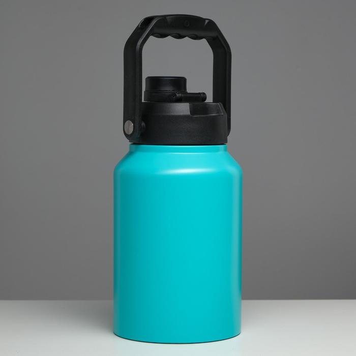 Термос, 2 л, Тропа Термос, 2 л, Тропа "Бидон", сохраняет тепло 48 ч, бирюзовый