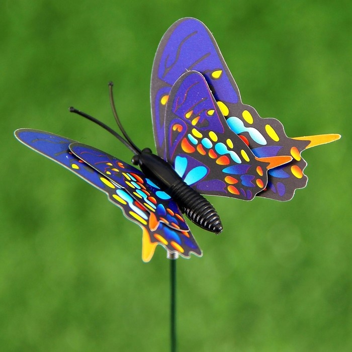 Штекер Штекер "Бабочка Дельфиус" 25см, набор 15шт, МИКС