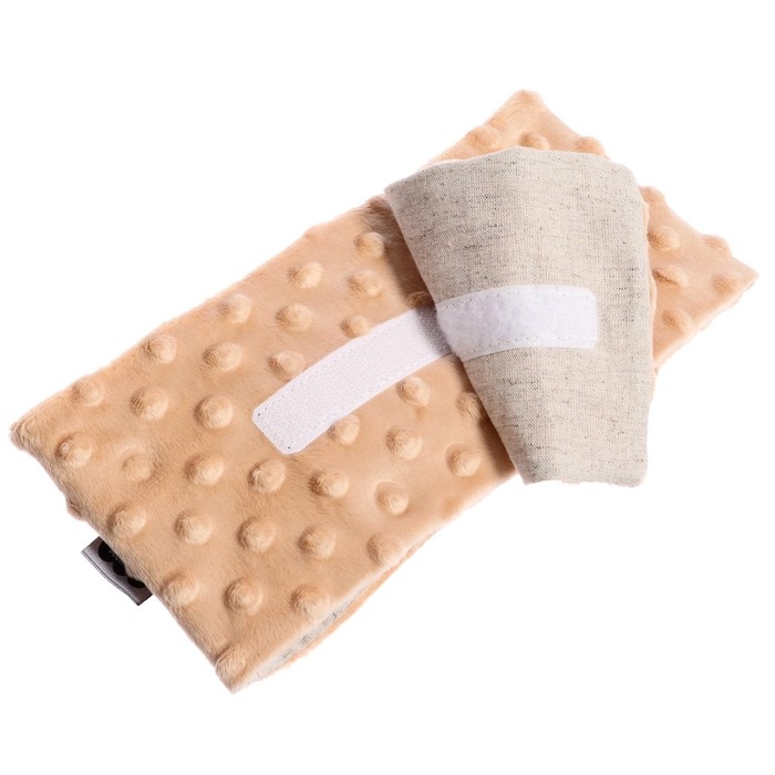 Развивающая игрушка пояс-грелка «Мамина любовь» с вишнёвыми косточками, цвет бежевый Развивающая игрушка пояс-грелка «Мамина любовь» с вишнёвыми косточками, цвет бежевый