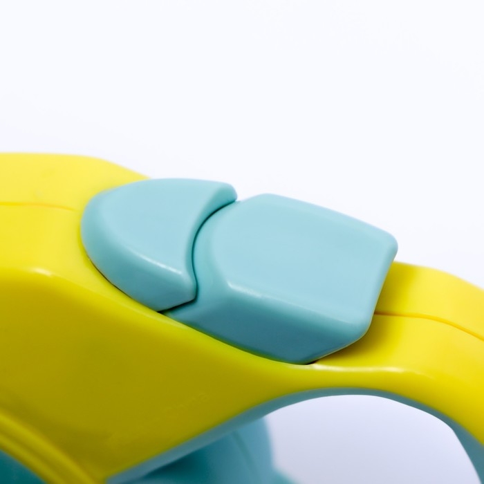 Рулетка "Пижон" с прорезиненной ручкой, 5 м, до 25 кг, трос, жёлто-серая