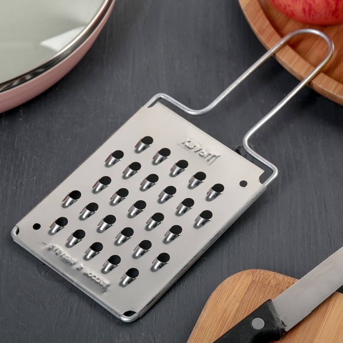 Тёрка плоская с контейнером «Овощная», цвет МИКС Тёрка плоская с контейнером «Овощная», цвет МИКС