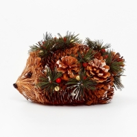 Декоративный сувенир из природных материалов &laquo;Ёжик&raquo; 17 &times; 17 &times; 12 см