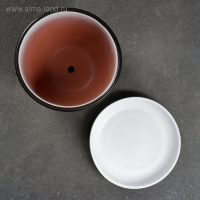 Горшок цветочный Иллюзия белая 1 л Горшок цветочный Иллюзия белая 1 л