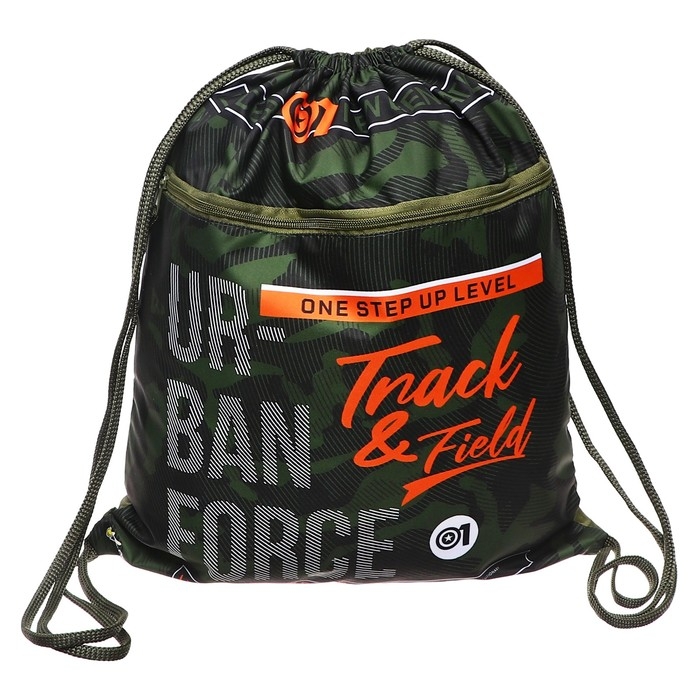 Мешок для обуви с карманом 490 х 410 мм, Оникс МО-27-4р, сетка, с ручкой Force military 70289 Мешок для обуви с карманом 490 х 410 мм, Оникс МО-27-4р, сетка, с ручкой Force military 70289