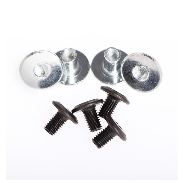 Накладка-подпятник для автоковрика, 22&times;15, металлическая с креплением