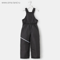 Полукомбинезон детский, цвет чёрный, рост 116-122 см Полукомбинезон детский, цвет чёрный, рост 116-122 см