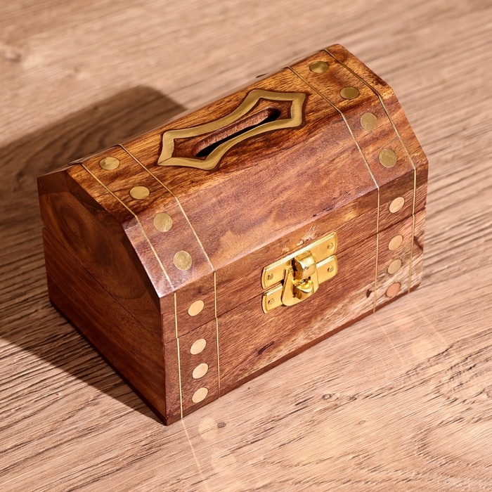 Копилка Копилка "Бокс" 11х7х7 см, дерево шишам