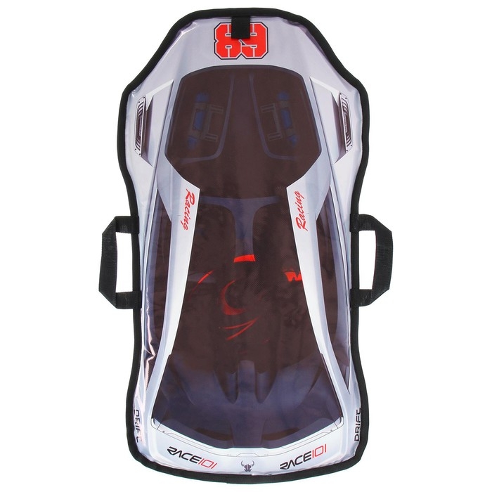 Санки-ледянки &laquo;Машинка №1&raquo;,77х38 см, цвета МИКС