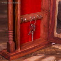 Ключница "Замок" дерево 29х22х6,5 см