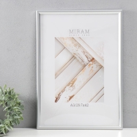 Фоторамка пластик "МИРАМ" 29.7х42 см, (A3) 636421, серебро (пластиковый экран) Фоторамка пластик "МИРАМ" 29.7х42 см, (A3) 636421, серебро (пластиковый экран)