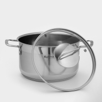 Кастрюля ORION, 3.5 л, d=20 см, капсульное дно, индукция Кастрюля ORION, 3.5 л, d=20 см, капсульное дно, индукция