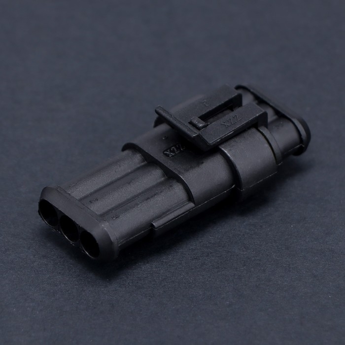 Разъем автомобильный, герметичный штекер-гнездо DJ7031-1.5-11/21 3 контакта, набор 2 шт Разъем автомобильный, герметичный штекер-гнездо DJ7031-1.5-11/21 3 контакта, набор 2 шт