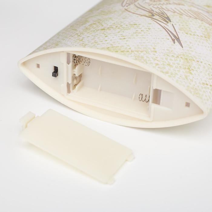 Светодиодная фигура &laquo;Колибри&raquo; 13 &times; 16 &times; 5 см, картон, батарейка ААх2 (не в комплекте), свечение тёплое белое