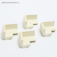 Защитные накладки на углы, набор 4 шт., цвет белый, Крошка Я Защитные накладки на углы, набор 4 шт., цвет белый, Крошка Я