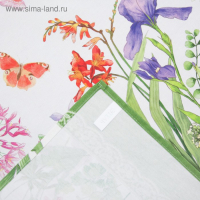 Фартук "Этель" Луговые цветы 70х60 см см, 100% хлопок, саржа 190 гр/м2