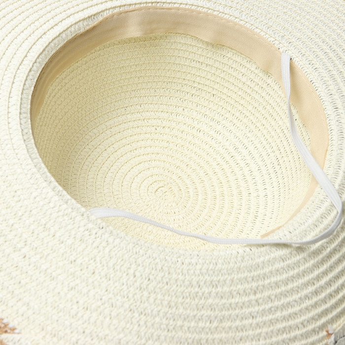 Шляпа женская MINAKU, цв. светло-коричневый, р-р 58 Шляпа женская MINAKU, цв. светло-коричневый, р-р 58