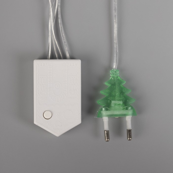 Гирлянда &laquo;Бахрома-арка&raquo; 1 &times; 1 м, IP20, прозрачная нить, 126 LED, свечение мульти, 8 режимов, 220 В