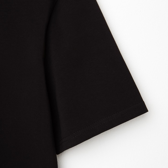 Футболка мужская MINAKU SLIM FIT: цвет чёрный, р-р 50