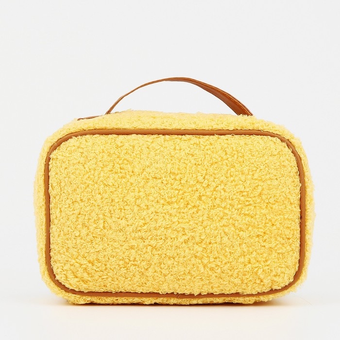 Косметичка на молнии, цвет жёлтый