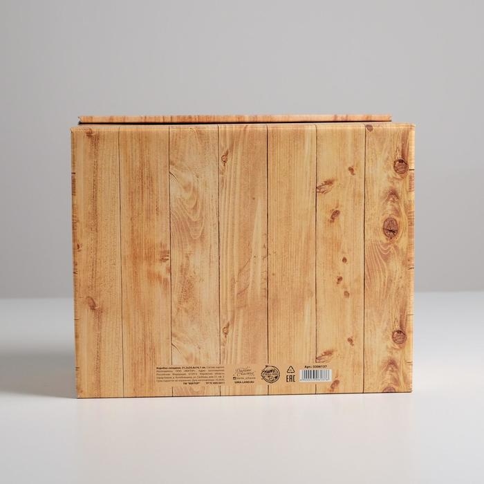 Коробка подарочная складная, упаковка, &laquo;Дерево&raquo;, 31 х 25.5 х 16 см