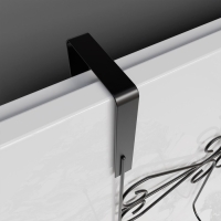 Вешалка на дверь на 5 крючков Доляна «Вензель», 38×22,5×10 см, цвет чёрный Вешалка на дверь на 5 крючков Доляна «Вензель», 38×22,5×10 см, цвет чёрный