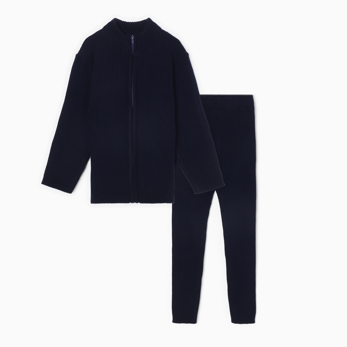 Костюм (кофта и брюки) детский MINAKU, цвет тёмно-синий, рост 116 см