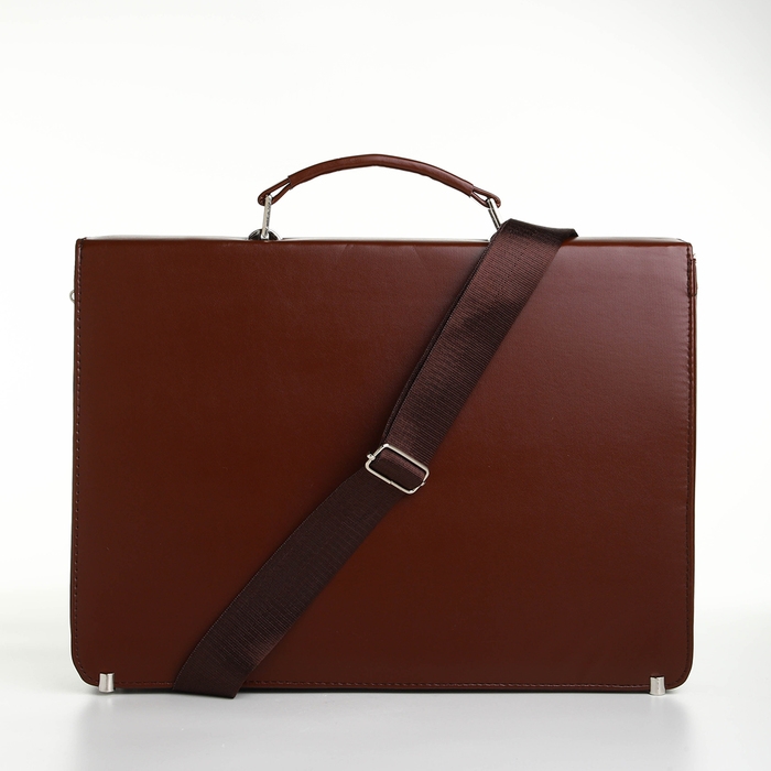 Сумка мужская деловая на клапане, цвет коричневый Сумка мужская деловая на клапане, цвет коричневый