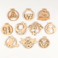 Новогодний подарок под роспись &laquo;Волшебники&raquo;, 20 деревянных основ