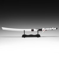 Сувенирное оружие "Катана Гэндзи" 104 см, клинок 68 см, на подставке, белая