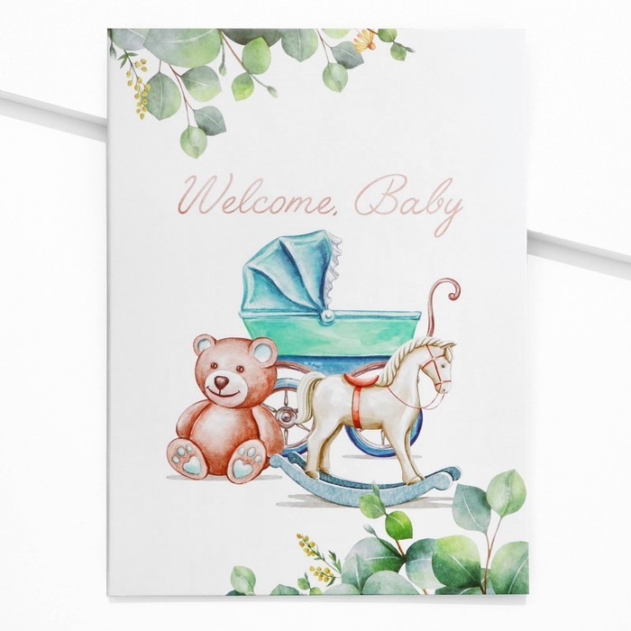 Папка для свидетельства о рождении &laquo;Welcome baby&raquo;, 23,5 х 31,5 см.