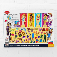 Игра на магнитах &laquo;Модные девчонки&raquo;, 63 элемента одежды + 4 куклы