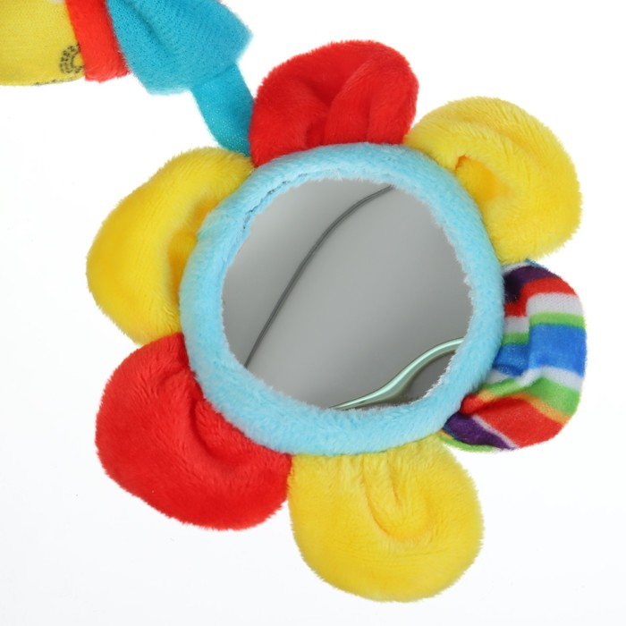 Растяжка - спираль с игрушками дуга на коляску / кроватку для малышей 0+ &laquo;Жирафик&raquo;, Крошка Я