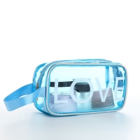 Косметичка на молнии, цвет голубой Косметичка на молнии, цвет голубой