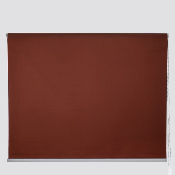 Штора рулонная 120&times;180 см (с учётом креплений 3,5 см), цвет коричневый