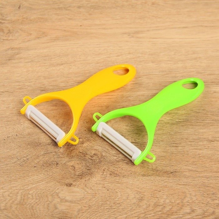 Овощечистка керамическая Доляна &laquo;Солнечная&raquo;, 13 см, цвет МИКС